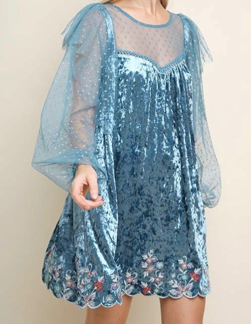 Flora Velvet Dress