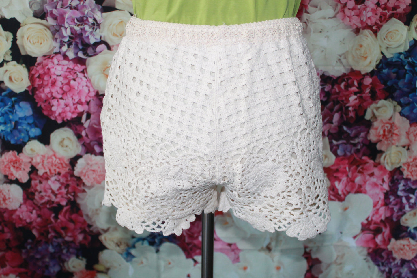 Flower Child Crochet Shorts