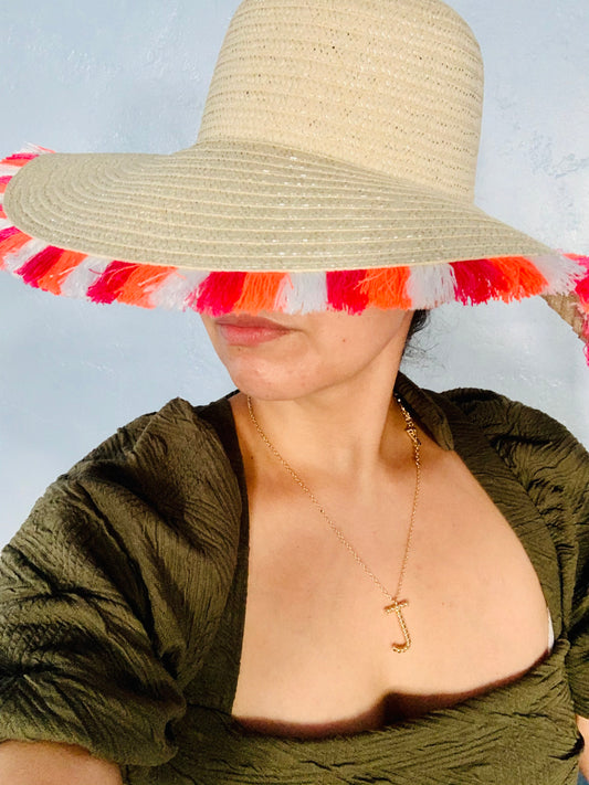 Vacay let’s Play Straw Tassel Hat